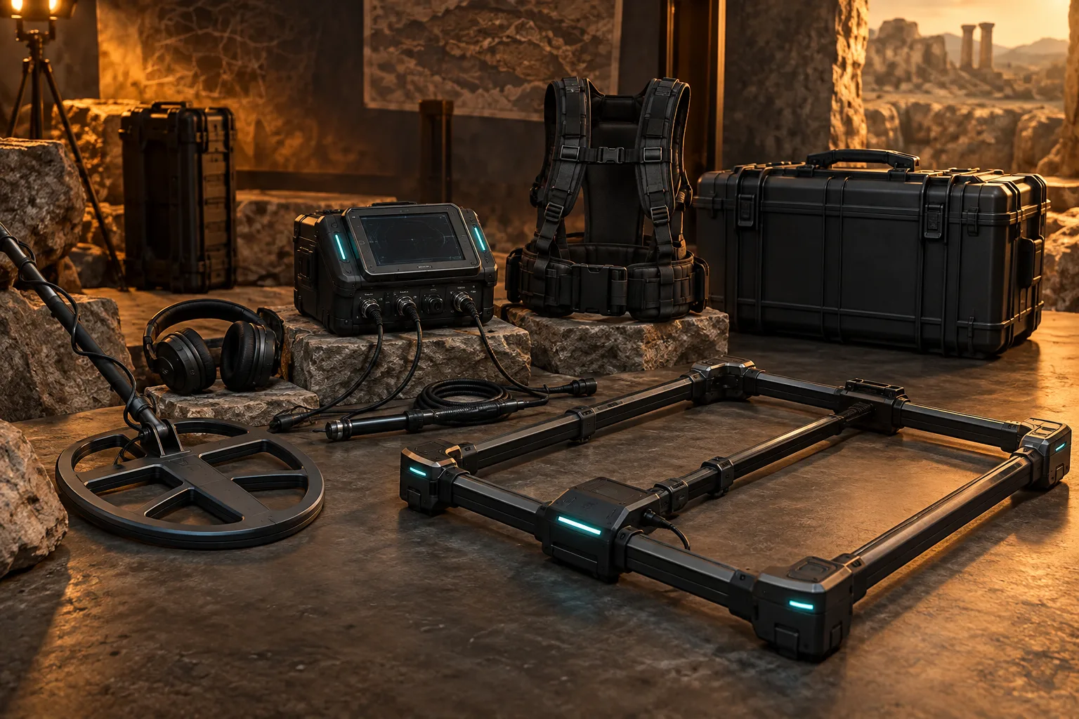 Nokta Deephunter 3D Pro dosyası için bağımsız çift modlu derin dedektör seti illüstrasyonu